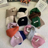 Faux Cashmere Knit Scarf - Thick Winter Neck Wrap_Cwasc02951