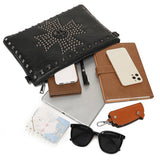 Vintage Rivet Large Capacity File Pack Handbag_Cwab1481