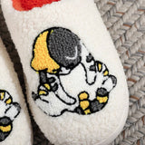 CUTE CAT PLUSH SLIPPERS WINTER WARM INDOOR_CWSHF00222