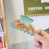 CLEAR ACETATE FISH HAIR CLAW CUTE INS STYLE CLIP_CWAHA0557