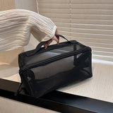 Large Capacity Simple Mesh Portable Cosmetic Bag_Cwab4465
