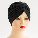 Womens Ethnic Style Pleated Headscarf_Cwasc2441