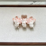 NEW MUSHROOM BOW ACETATE HAIR CLIP FOR CUTE STYLE_CWAHA5722