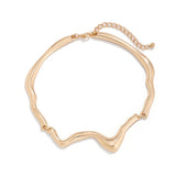 NEW COLD STYLE GEOMETRIC TWISTED DESIGN NECKLACE_CWMM3132