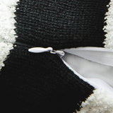 PLAID SIMPLE STYLE KNITTED PILLOW CAR CUSHION_CWMM2375