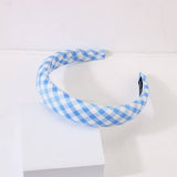 Cwaha1107_Literary Plaid Headband With Wide Edge