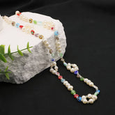 Womens Natural Freshwater Pearl Necklace