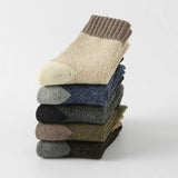 5 PAIRS PER PACK MIXED COLOR MATCHING RETRO SOCKS_CWMS0688