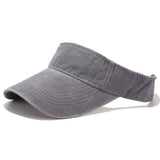 Washed Cotton Visor Hat Street Style Sun Cap_Cwah3306