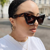 Uv Protection Large Frame Cat Eye Sunglasses_Cwasg0314