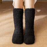 Winter Warm Leg Covers Plush Indoor Slippers_Cwms0706