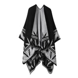 Wear Faux Cashmere Cape Scarf Shawl_Cwasc2212