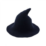 Halloween Woolen Witch Hat With Big Brim