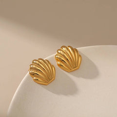 TEMPERAMENT LIGHT LUXURY METAL SHELL EARRINGS_CWAJE3127