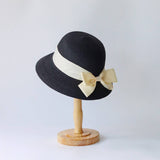 SUMMER NEW BOW STRAW HAT FOR WOMEN_CWAH3469