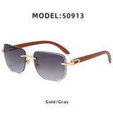 FASHIONABLE FRAMELESS CUT EDGE SUNGLASSES_CWASG0597