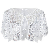 SEQUIN BEADED LACE BOLERO SUMMER DRESS COVER_CWMM8960