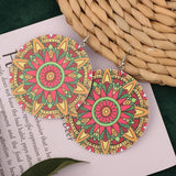 SWEET GIRL COLORFUL FLOWER ACRYLIC EARRINGS_CWAJE3993