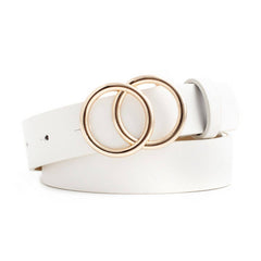 Cwabe0383_Vintage Decorative Belt With Double Round Buckle