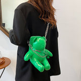 FASHION CUTE BEAR ONE SHOULDER CHAIN BAG_CWAB0988