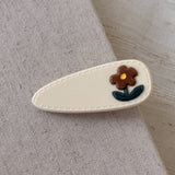 Acrylic Flower Hair Clip Cute Side Bang Barrette_Cwaha07760