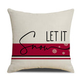 NEW PINK CARTOON CHRISTMAS LINEN PILLOWCASE_CWMM1377