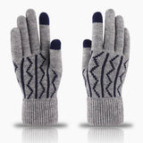 Winter Warm Jacquard Knitted Touch Screen Gloves_Cwag0237