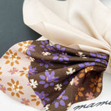 PEARL MOSAIC FLORAL CLOTH BOW HAIR TIE_CWAHA0518