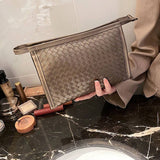 Simple Large Capacity Woven Cosmetic Bag_Cwab4488