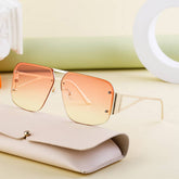 SQUARE CUT EDGE RIMLESS SUNGLASSES_CWASG0684