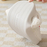 DEER PATTERNED CHRISTMA SANTA CLAUS INDOOR SLIPPER_CWSHS0257