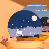 GIRLS XL SILICONE SWIM CAP CUTE PRINT_CWMM6781