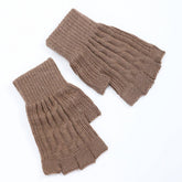 Warm Twist Short Fingerless Gloves_Cwag0115