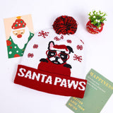 CHRISTMAS LED LIGHT GLOWING KNITTED CHRISTMAS HAT_CWAH2314