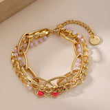 18K STAINLESS STEEL SPLICING CHAIN BRACELET_CWMM3733