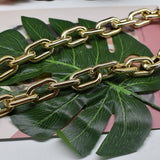 ELEGANT PLASTIC UV PLATED BAG CHAIN FOR WOMEN_CWMM5098