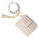 SILICONE BEAD BRACELET WITH ZIPPER COIN WALLET_CWAB4939