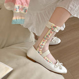 2024 NEW FASHION FLOWER TRANSPARENT SOCKS_CWMS0552