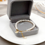 NEW SPRING AND SUMMER FRESHWATER PEARL BRACELET_CWAJE1670