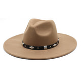 Women Fashion Casual Big Felt Hat Jazz Hat_Cwah0843