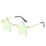 FIVE POINTED STAR SUNGLASSES FRAMELESS SUNGLASSES_CWASG0721