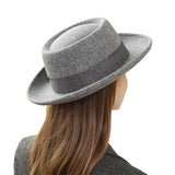 Womens Vintage Wide-Brimmed Fedora Fashion Hat_Cwah1974