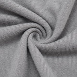 Solid-Color Round-Neck Button-Decorated T-Shirt