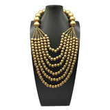 ETHNIC STYLE MULTI LAYER WOODEN BEADS NECKLACE_CWMM4979