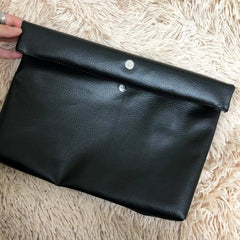 RETRO CURLED HIGH CAPACITY HANDBAG CASUAL CLIP BAG_CWAB1372