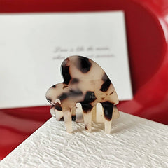 French Multicolor Acetate Heart Hair Clip_Cwaha07241