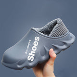 Winter Waterproof Cotton Slippers Warm House Shoes