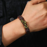 SIMPLE RETRO BRAIDED LEATHER BRACELET_CWMM4466