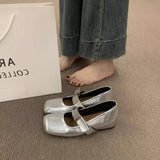 SOFT WEDGE MARY JANES WHITE HIDDEN HEEL SHOES_CWSHF0132