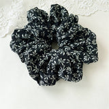 Ink Print Wide Hair Scrunchie High Elastic_Cwaha07607